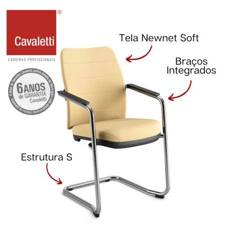 Cavaletti NewNet - Executiva Aproximação / Estrutura S / Braços Integrados